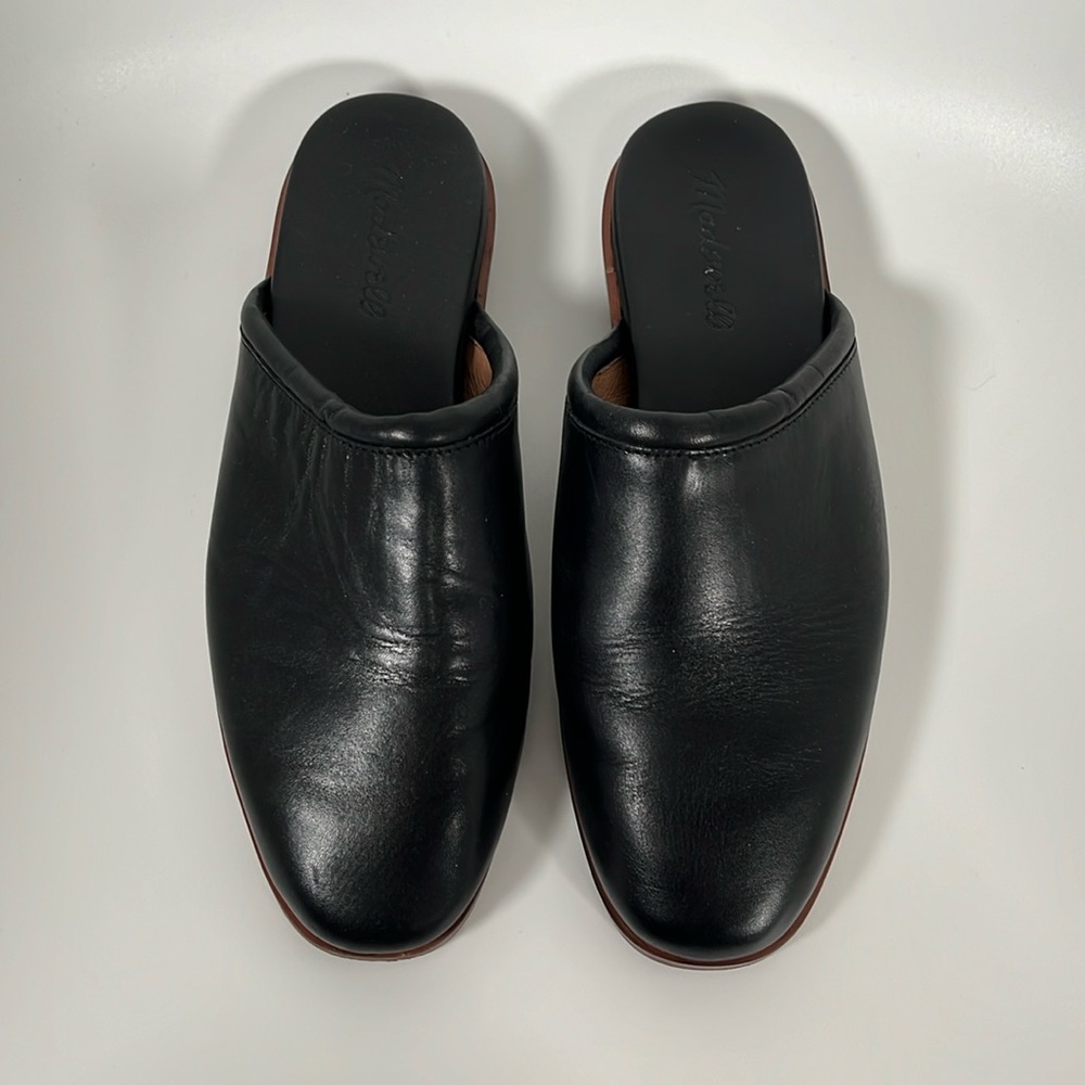Madewell Black Leather Mules - Picture 3 of 6
